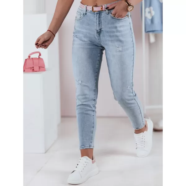  Pantalonii pentru doamne DSTREET UY2347 ALBASTRU DESCHIS 