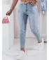 Pantalonii pentru doamne DSTREET UY2347 ALBASTRU DESCHIS
