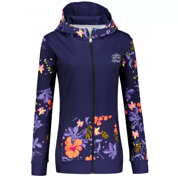  Panoul pentru femei pe Zip Premium ALTISPORT VOJ/ALW063MI02 PURPURIU ÎNCHIS 