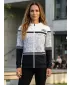 Panoul pentru femei pe Zip Premium ALTISPORT VOJ/ALW023MI02 ALB -NEGRU