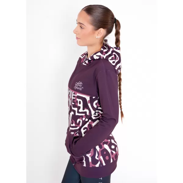  Panoul pentru femei pe Zip Premium ALTISPORT VOJ/ALW060MI02 BURGUNDIA 
