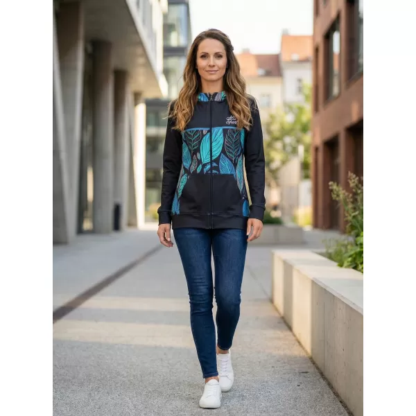  Panoul pentru femei pe Zip Premium ALTISPORT VOJ/ALW061MI02 ALBASTRU 