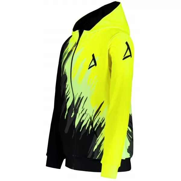  Panoul pentru bărbați pe Zip Premium ALTISPORT VOJ/ALM006MI02 NEGRU -YELLOW 