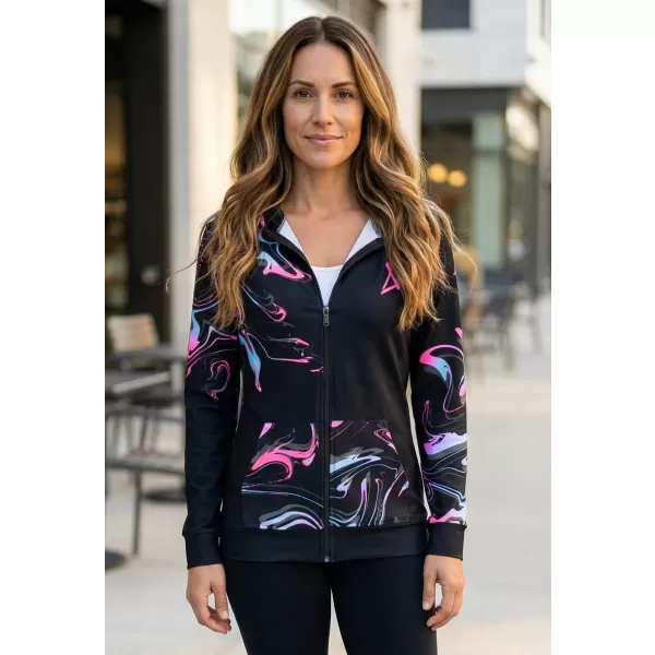  Panoul pentru femei pe Zip Premium ALTISPORT VOJ/ALW064MI02 NEGRU -PINK 