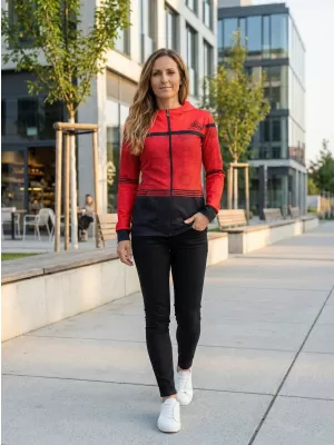 Panoul pentru femei pe Zip Premium ALTISPORT VOJ/ALW023MI02 ROŞU