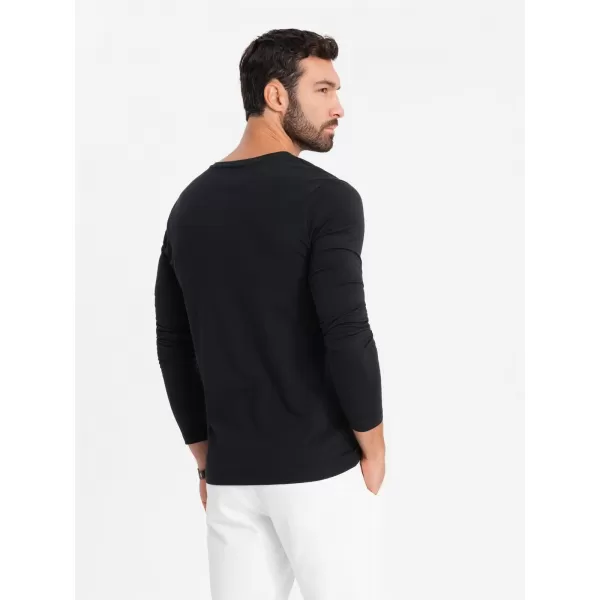  Cămaşă OMBRE OM-LSCL-0105 NEGRU 
