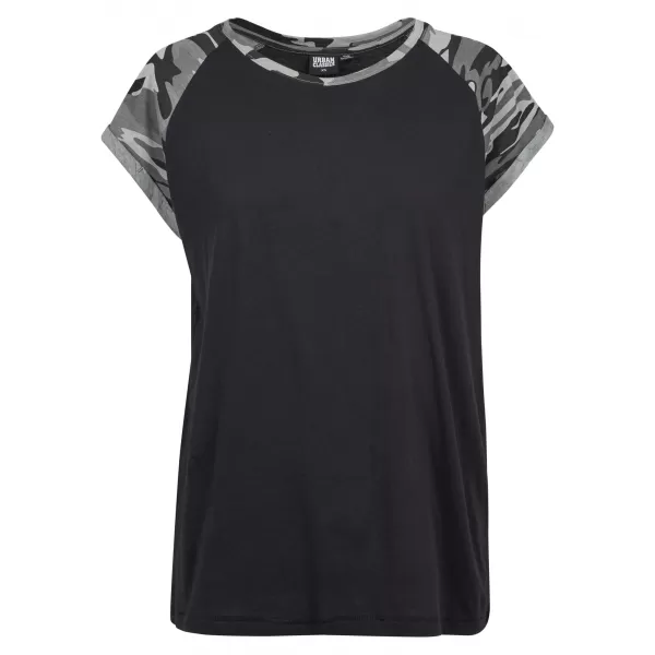  Cămaşă URBAN CLASSICS TB1913 CAMO NEGRU/ÎNTUNECAT 
