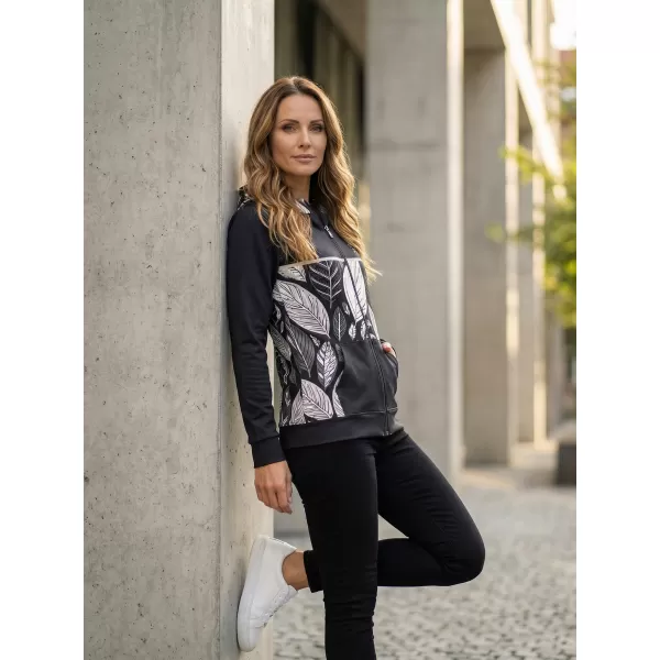  Panoul pentru femei pe Zip Premium ALTISPORT VOJ/ALW061MI02 ALB -NEGRU 