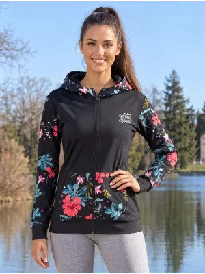 Panoul pentru femei pe Zip Premium ALTISPORT VOJ/ALW063MI02 NEGRU -GREEN