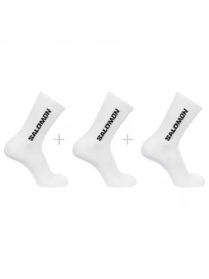 Șosete SALOMON EVERYDAY CREW 3-PACK LC2086000 ALB/ALB/ALB