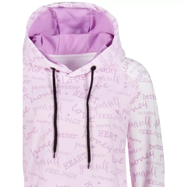  Premium cu hanorac funcțional pentru femei ALTISPORT VOJ/ALW067MI03 BABY PINK 
