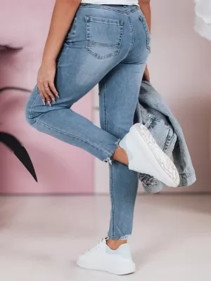 Pantalonii pentru doamne DSTREET UY2379 ALBASTRU DESCHIS