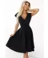 Rochie NUMOCO SCARLETT 348-10 NEGRU CU SCLIPICI
