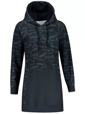 Premium cu hanorac funcțional pentru femei ALTISPORT VOJ/ALW067MI03 NEGRU