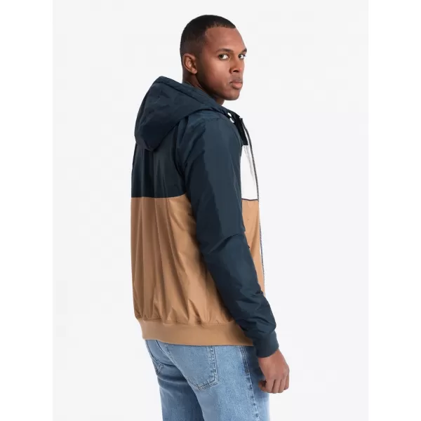  Sacou OMBRE C447 ALB/ALBASTRU BLEUMARIN/MARO 