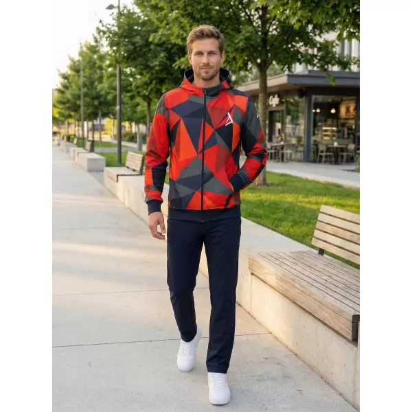  Panoul pentru bărbați pe Zip Premium ALTISPORT VOJ/ALM007MI02 ROŞU 
