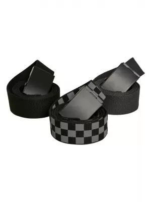 Centură URBAN CLASSICS TB2774 GRY BLACK/BLACK/BLACK/BLACK/CHARCOAL/NEGRU
