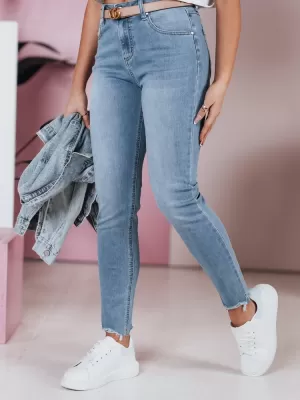 Pantalonii pentru doamne DSTREET UY2379 ALBASTRU DESCHIS