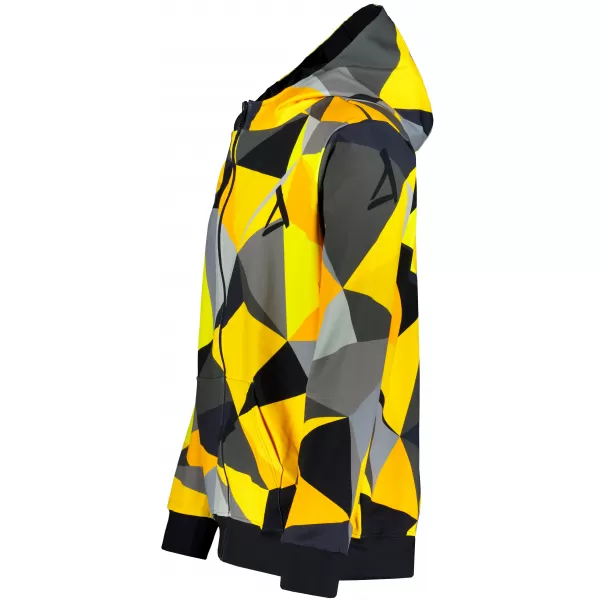  Panoul pentru bărbați pe Zip Premium ALTISPORT VOJ/ALM007MI02 NEGRU -YELLOW 