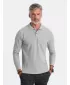 Cămaşă OMBRE OM-POBL-0114 MELANGE GRI