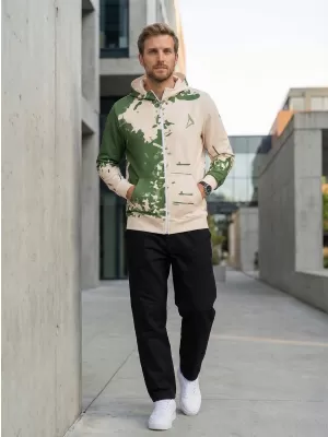 Panoul pentru bărbați pe Zip Premium ALTISPORT VOJ/ALM057MI02 VERDE