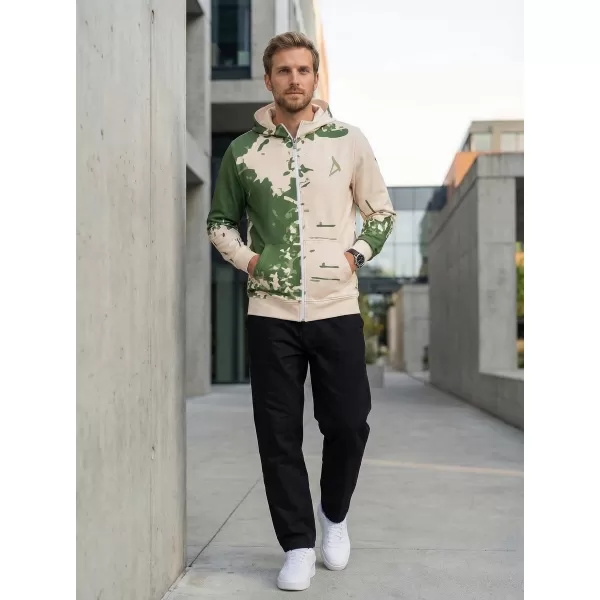  Panoul pentru bărbați pe Zip Premium ALTISPORT VOJ/ALM057MI02 VERDE 