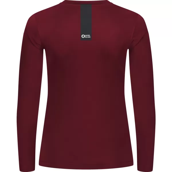  Cămașă funcțională feminină NORDBLANC SUCCESS NBSLF8030 BURGUNDIA 