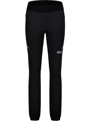 Pantaloni softshell impermeabili ușori pentru femei NORDBLANC FINDING NBWPL8104 NEGRU