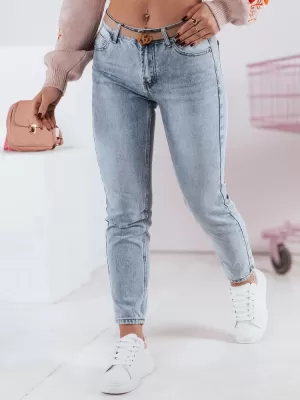 Pantalonii pentru doamne DSTREET UY2345 ALBASTRU DESCHIS