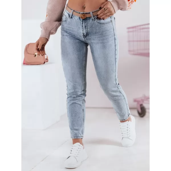  Pantalonii pentru doamne DSTREET UY2345 ALBASTRU DESCHIS 