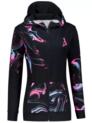 Panoul pentru femei pe Zip Premium ALTISPORT VOJ/ALW064MI02 NEGRU -PINK
