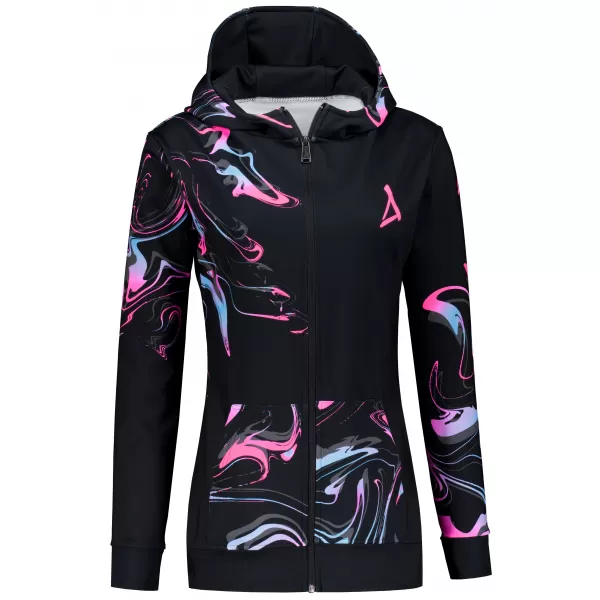  Panoul pentru femei pe Zip Premium ALTISPORT VOJ/ALW064MI02 NEGRU -PINK 