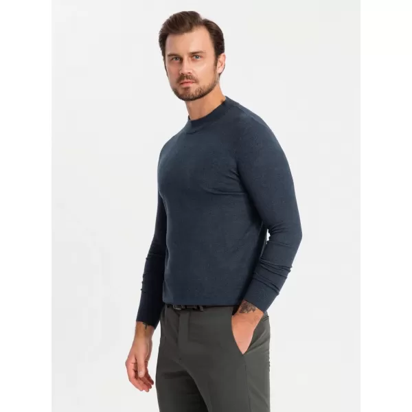  Pulover pentru bărbați OMBRE OM-SWTN-0125 ALBASTRU MARIN 