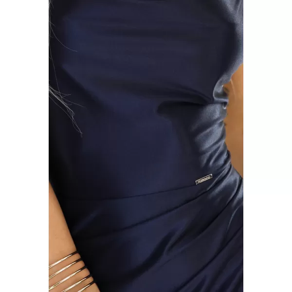  Rochie NUMOCO DIANE 483-6 ALBASTRU ÎNCHIS 