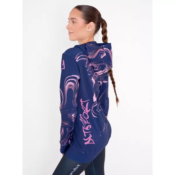  Panoul pentru femei pe Zip Premium ALTISPORT VOJ/ALW064MI02 ALBASTRU -PINK 
