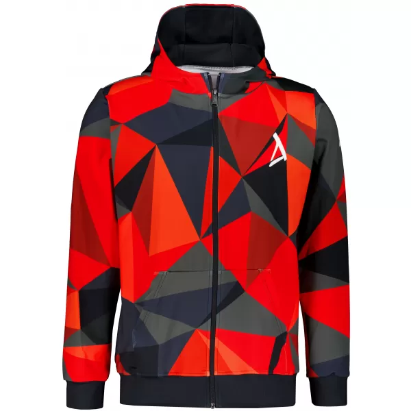  Panoul pentru bărbați pe Zip Premium ALTISPORT VOJ/ALM007MI02 ROŞU 