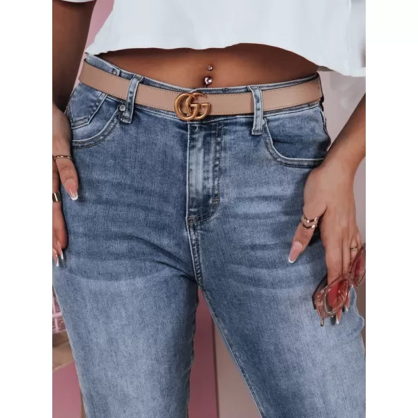  Pantalonii pentru doamne DSTREET UY2387 ALBASTRU 