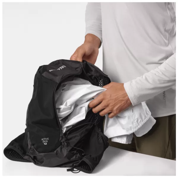  Rucsac pentru bărbați SALOMON ACTIVE SKIN 12 SET LC2177400 NEGRU/METAL 