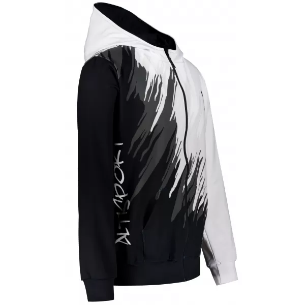  Panoul pentru bărbați pe Zip Premium ALTISPORT VOJ/ALM006MI02 ALB -NEGRU 