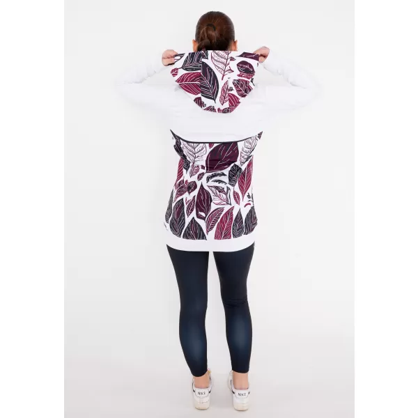  Panoul pentru femei pe Zip Premium ALTISPORT VOJ/ALW061MI02 ALB/BURGUNDIA 