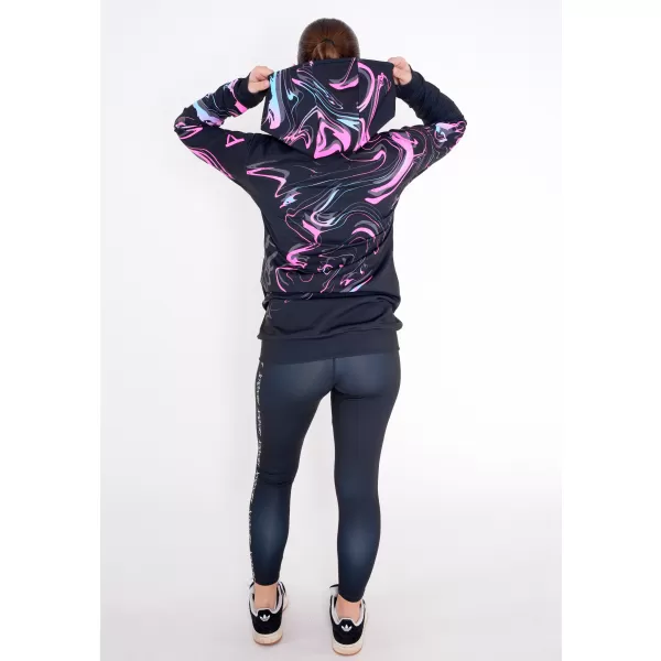  Panoul pentru femei pe Zip Premium ALTISPORT VOJ/ALW064MI02 NEGRU -PINK 