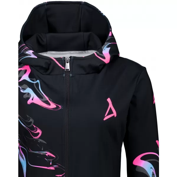  Panoul pentru femei pe Zip Premium ALTISPORT VOJ/ALW064MI02 NEGRU -PINK 