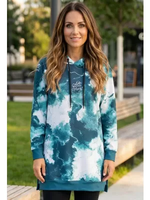 Premium cu hanorac funcțional pentru femei ALTISPORT VOJ/ALW066MI03 VERDE -BLUE