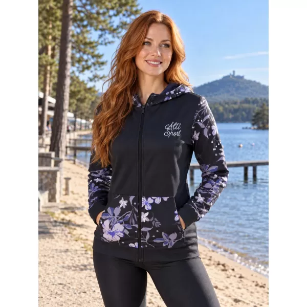 Panoul pentru femei pe Zip Premium ALTISPORT VOJ/ALW063MI02 NEGRU 