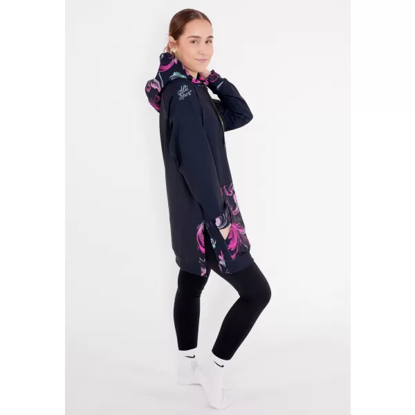  Premium cu hanorac funcțional pentru femei ALTISPORT VOJ/ALW065MI03 NEGRU -PINK 