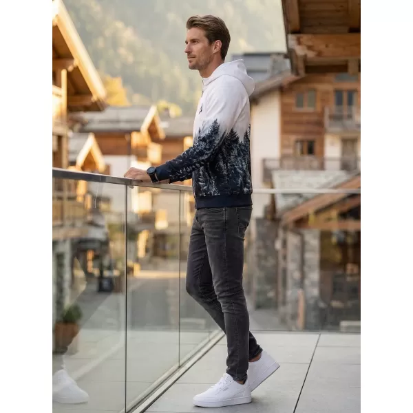  Panoul pentru bărbați pe Zip Premium ALTISPORT VOJ/ALM058MI02 ALB -GRAY 