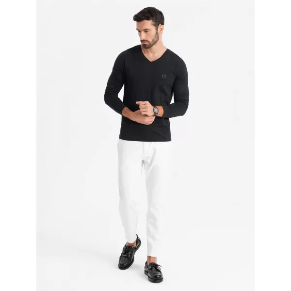  Cămaşă OMBRE OM-LSCL-0105 NEGRU 