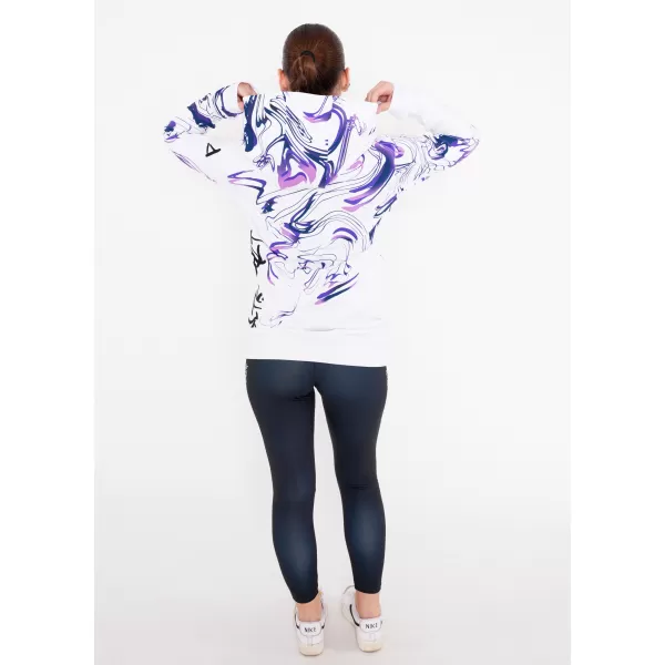  Panoul pentru femei pe Zip Premium ALTISPORT VOJ/ALW064MI02 ALB -VIOLET 