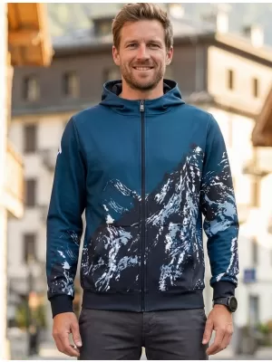 Panoul pentru bărbați pe Zip Premium ALTISPORT VOJ/ALM059MI02 MARINA