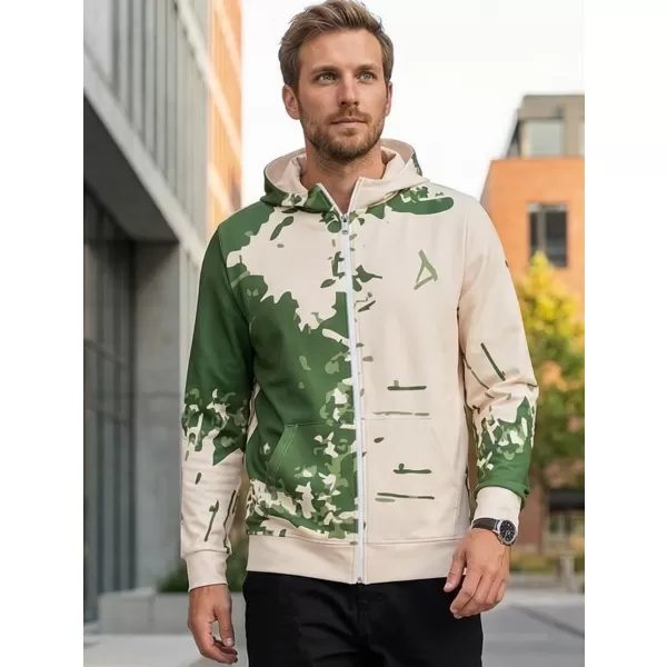  Panoul pentru bărbați pe Zip Premium ALTISPORT VOJ/ALM057MI02 VERDE 